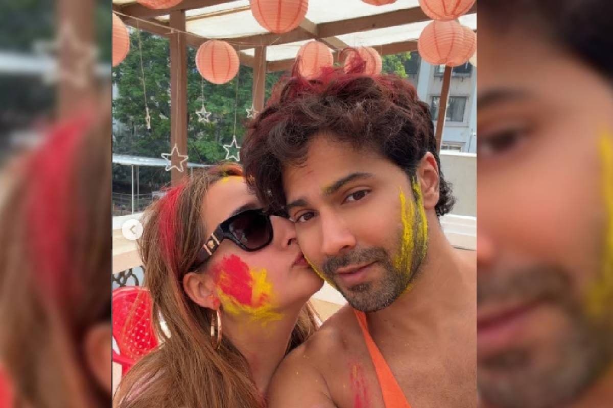 होली पर रोमांटिक हुए वरुण धवन, पत्नी ने लुटाया एक्टर पर प्यार, वायरल फोटो देख फिदा हुए फैंस