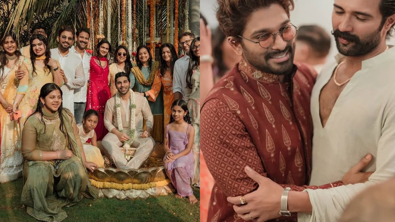 Allu Arjun के भाई की प्री-वेडिंग सेरेमनी, 6 PHOTOS में देखें कौन-कौन Celebs पहुंचा