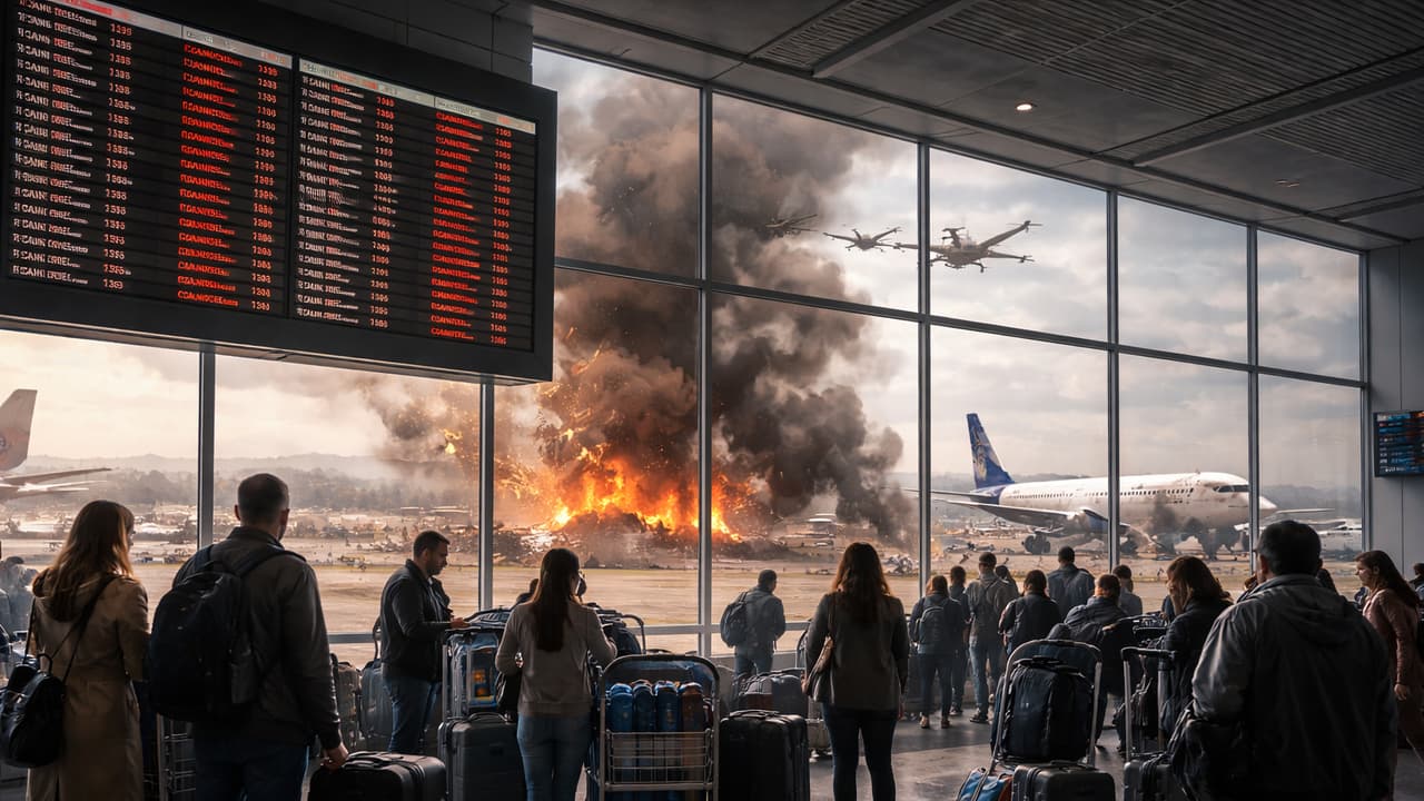 Middle East Crisis Flight Cance: 1,221 भारतीय, 388 विदेशी फ़्लाइट्स कैंसिल, 58 चलेंगी