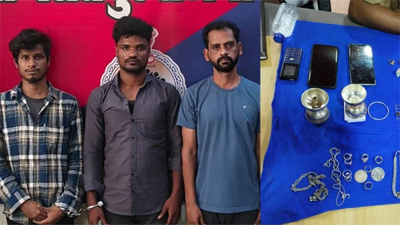 5 लाख के जेवरात के साथ हैदराबाद से शेट्टी गैंग के 3 चोर गिरफ्तार, दो की तलाश जारी