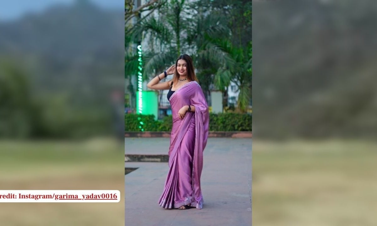 सोशल मीडिया पर छाया लड़की का देसी अंदाज, पर्पल साड़ी में किया ऐसा डांस, लोग बार-बार देख रहे वीडियो!