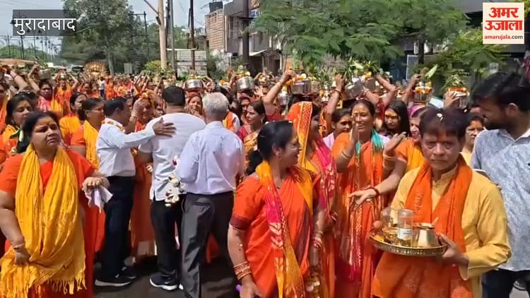बालाजी जयंती पर चाउ की बस्ती से निकली भव्य कलश यात्रा