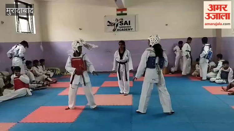 आरएसडी में ताइक्वांडो प्रतियोगिता, खिलाड़ियों ने दिखाया दमखम