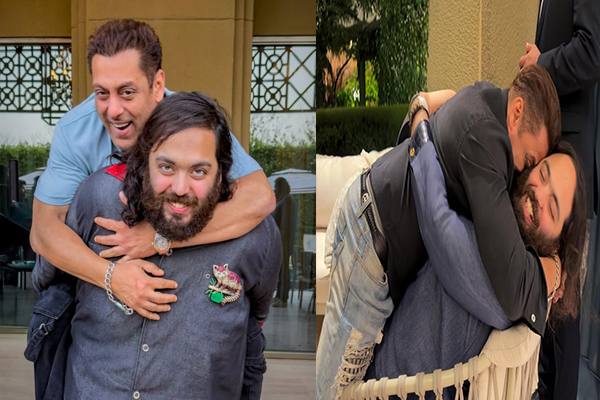 अनंत अंबानी की पीठ पर चढ़े सलमान खान, बोले- लिख लो, यह आदमी देश को भी उठाएगा