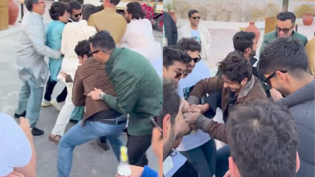 दोस्त की शादी में जूता चुराई की रस्म बनी जंग का मैदान, आर्यन खान का दिखा एक्शन अंदाज, देखें वीडियो