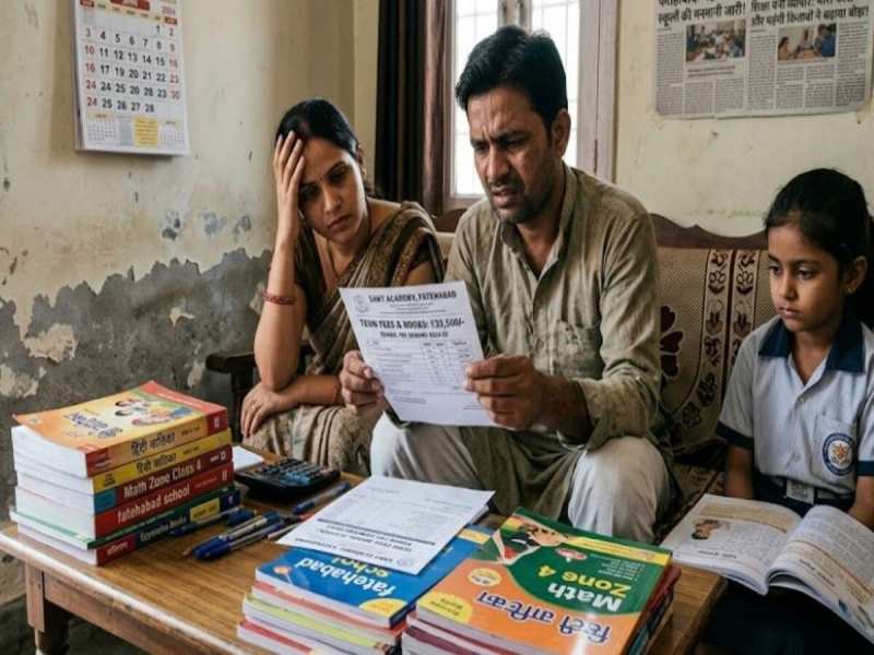 फतेहाबाद में शिक्षा महंगी, फीस के साथ किताबों ने भी बढ़ाया बोझ, स्कूलों की मनमानी जारी!