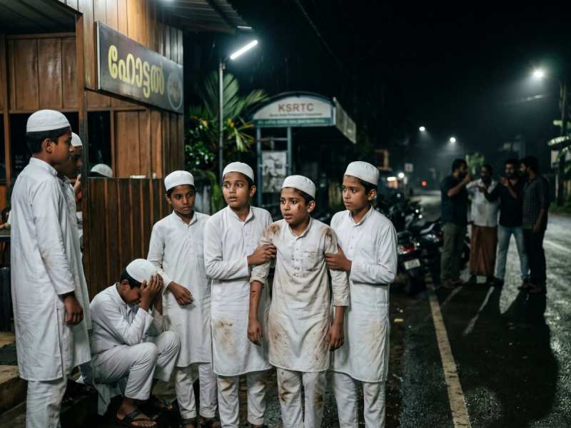 मदरसा छात्रों पर हिंदूवादी नेताओं का हमला, "आतंकवादी" बताकर की बदसलूकी