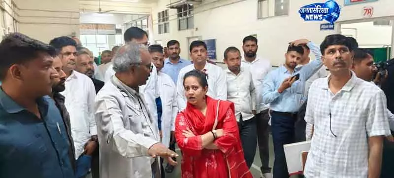 स्वास्थ्य मंत्री आरती राव का PGIMS-Rohtak में औचक निरीक्षण