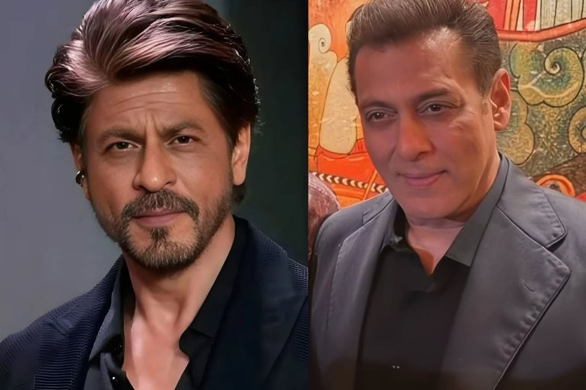 सॉल्ट एंड पेपर लुक में शाहरुख खान, ब्लैक सूट में हैंडसम लगे सलमान, ग्रैंड वेडिंग में दोनों सितारों ने लूटी महफिल