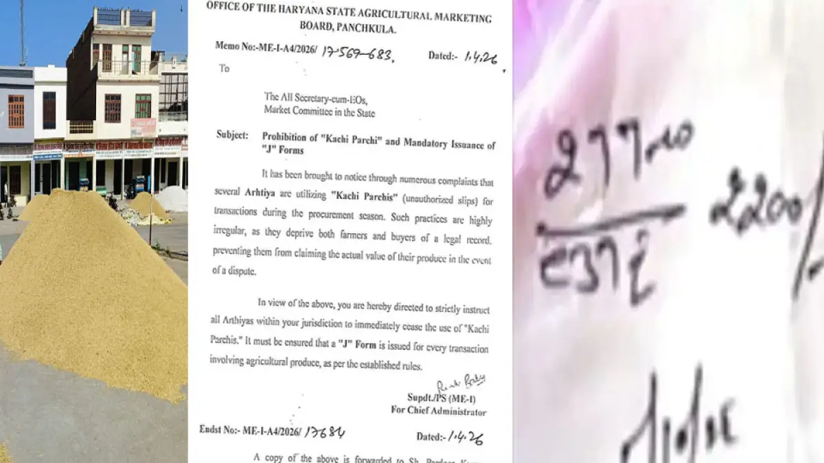 हरियाणा की मंडियों में 'कच्ची पर्ची' खेल खत्म: आज से नई व्यवस्था लागू; HC के आदेश पर सरकार की बड़ी कार्रवाई