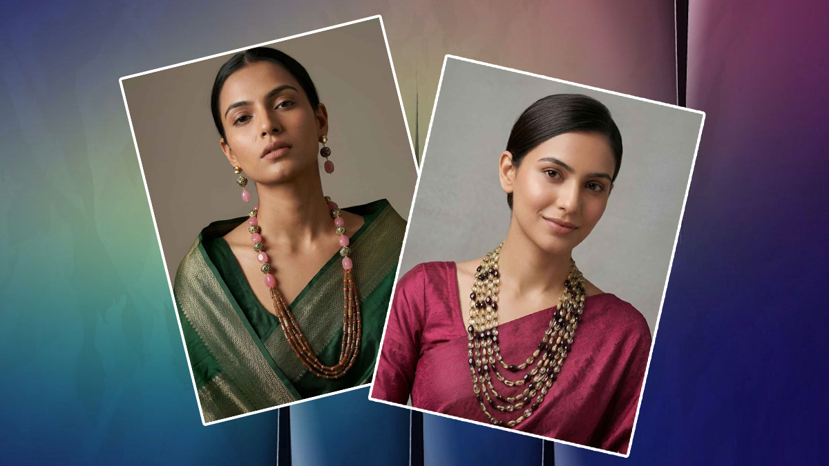 Layered Bead Necklace For Women: साड़ी के साथ पहनने के लिए बेस्ट हो सकते हैं ये लेयर्ड बीड नेकलेस, देंगे गॉर्जियस लुक