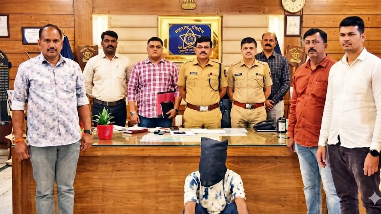 धुले पुलिस की बड़ी कार्रवाई, फरार मकोका आरोपी 24 घंटे में गिरफ्तार; दो पुलिसकर्मी निलंबित