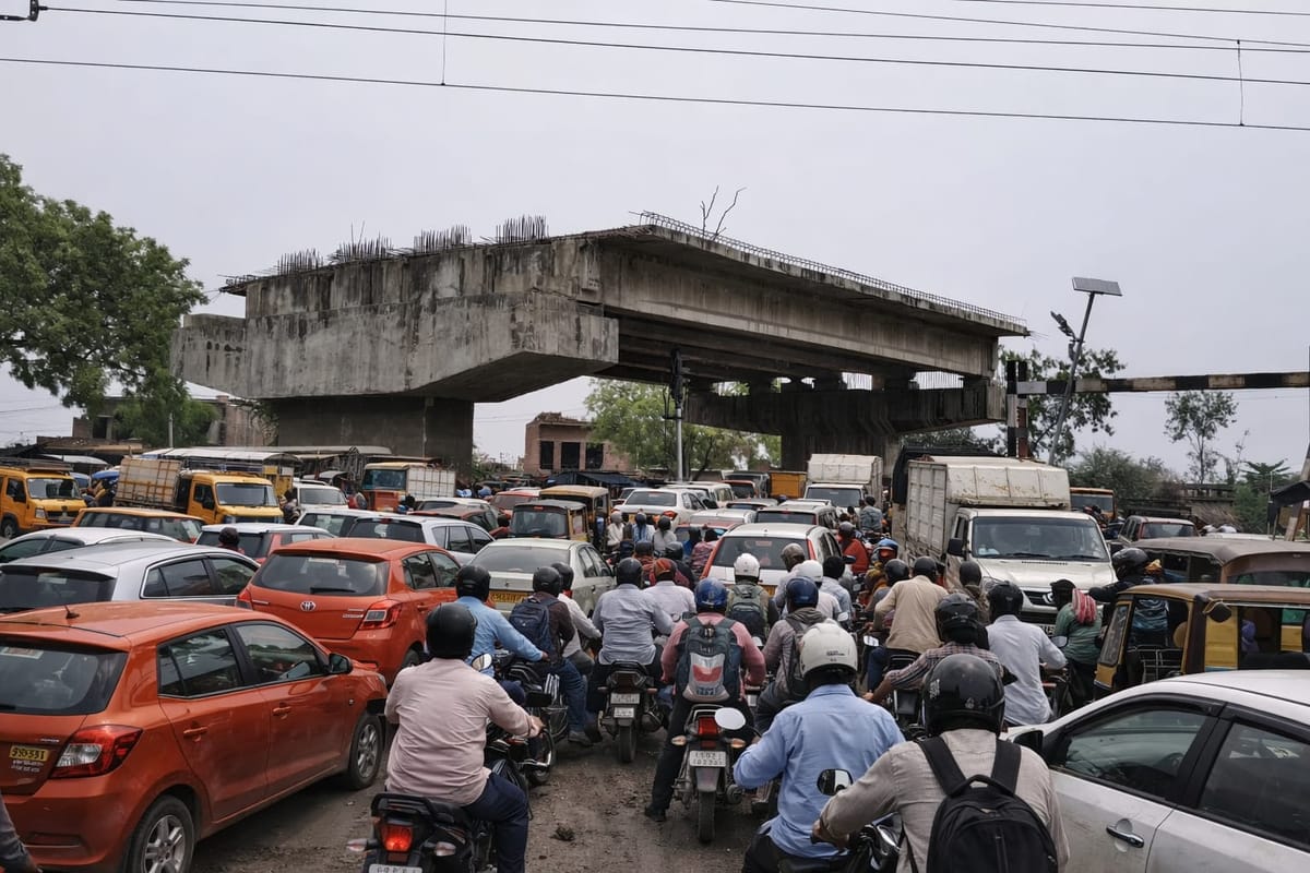 Chitrakoot News: 11 साल से अधूरा खोह ओवरब्रिज, जाम में घुट रहा चित्रकूट