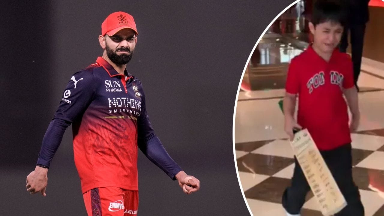 IPL 2026: विराट कोहली ने किया इग्नोर, तो नन्हे फैन का टूटा दिल, गुस्से में फेंका बल्ला, Video