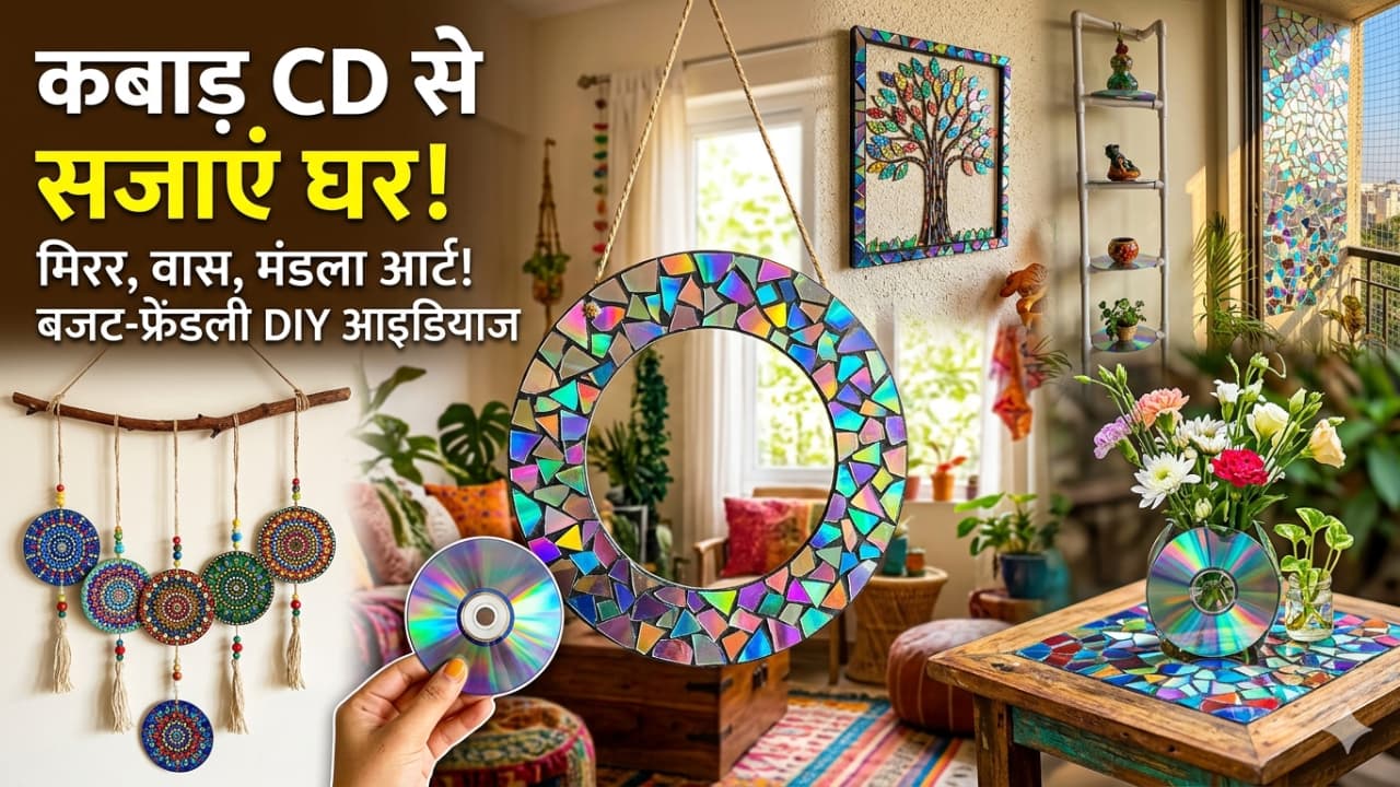 Old Cd DIY Ideas: कबाड़ में रखीं सीडी से बनाएं लग्जरी होम, 7 क्रिएटिव आइडियाज बदल देंगे लुक